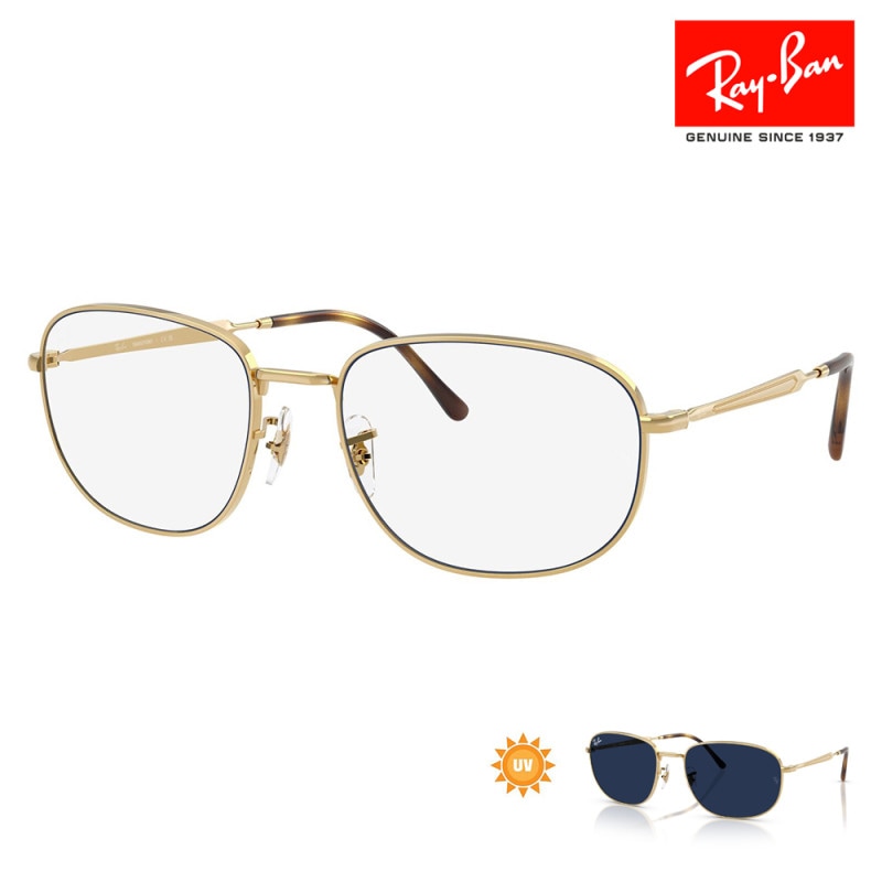 RB3754 001/GG 60 Ray-Ban レイバン純正レンズ対応 スクエア メタル 調光 ユニセックス