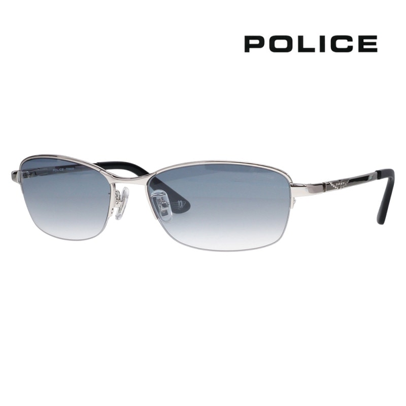 SPLG37J 579B 58 POLICE ポリス 2023年モデル ORIGINS オリジンズ  メンズ スクエア ハーフリム ナイロール