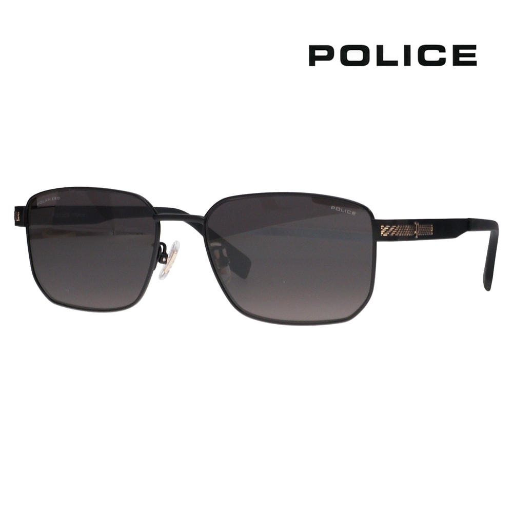 SPLT66J 531P 57 ポリス POLICE サングラス スクエア チタン