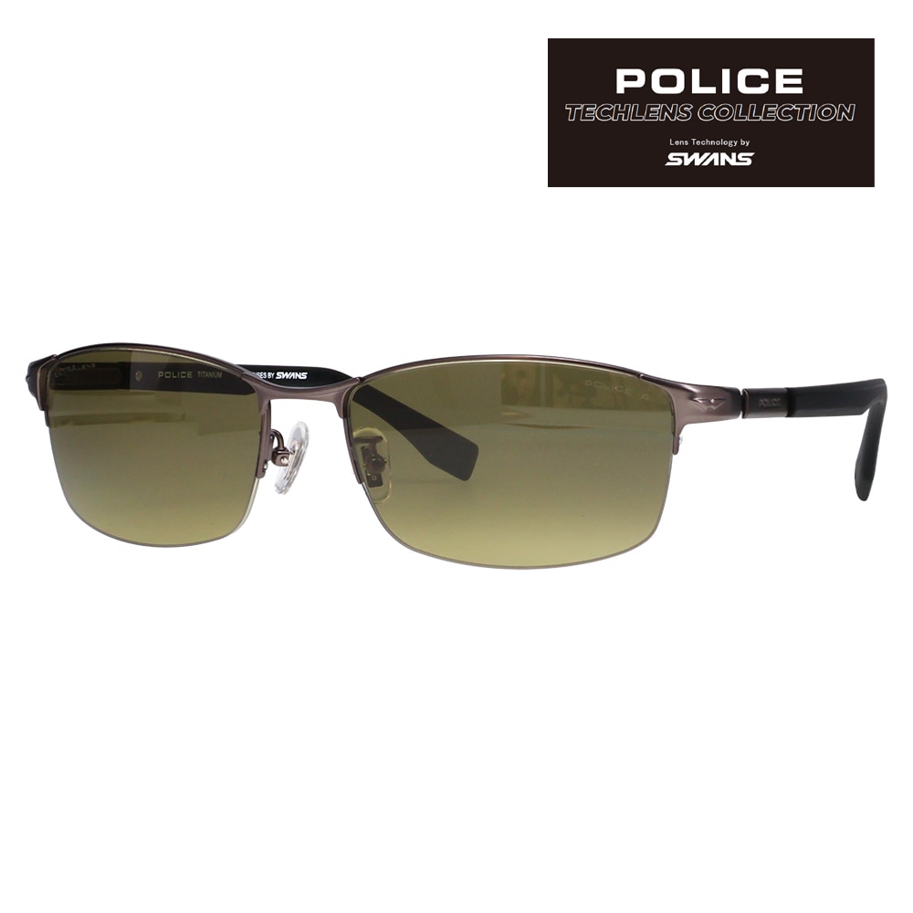 SPLT76J 627P 58 ポリス POLICE×SWANS サングラス RIDER Tech Lenses