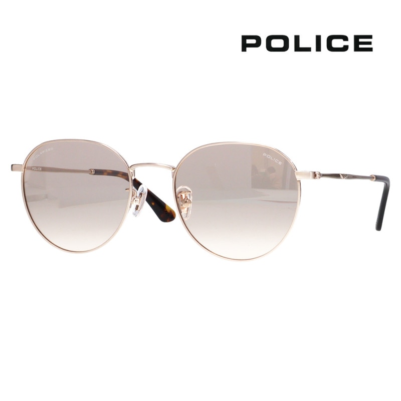 SPLT73J K3WP 52 ポリス POLICE サングラス ラウンド メタル ライトカラー 偏光 