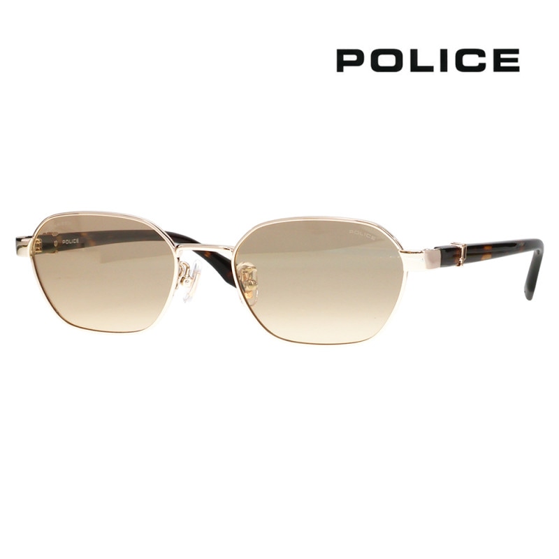 SPLT74J 300Z 53 ポリス POLICE サングラス 多角形 メタル メンズ 偏光 