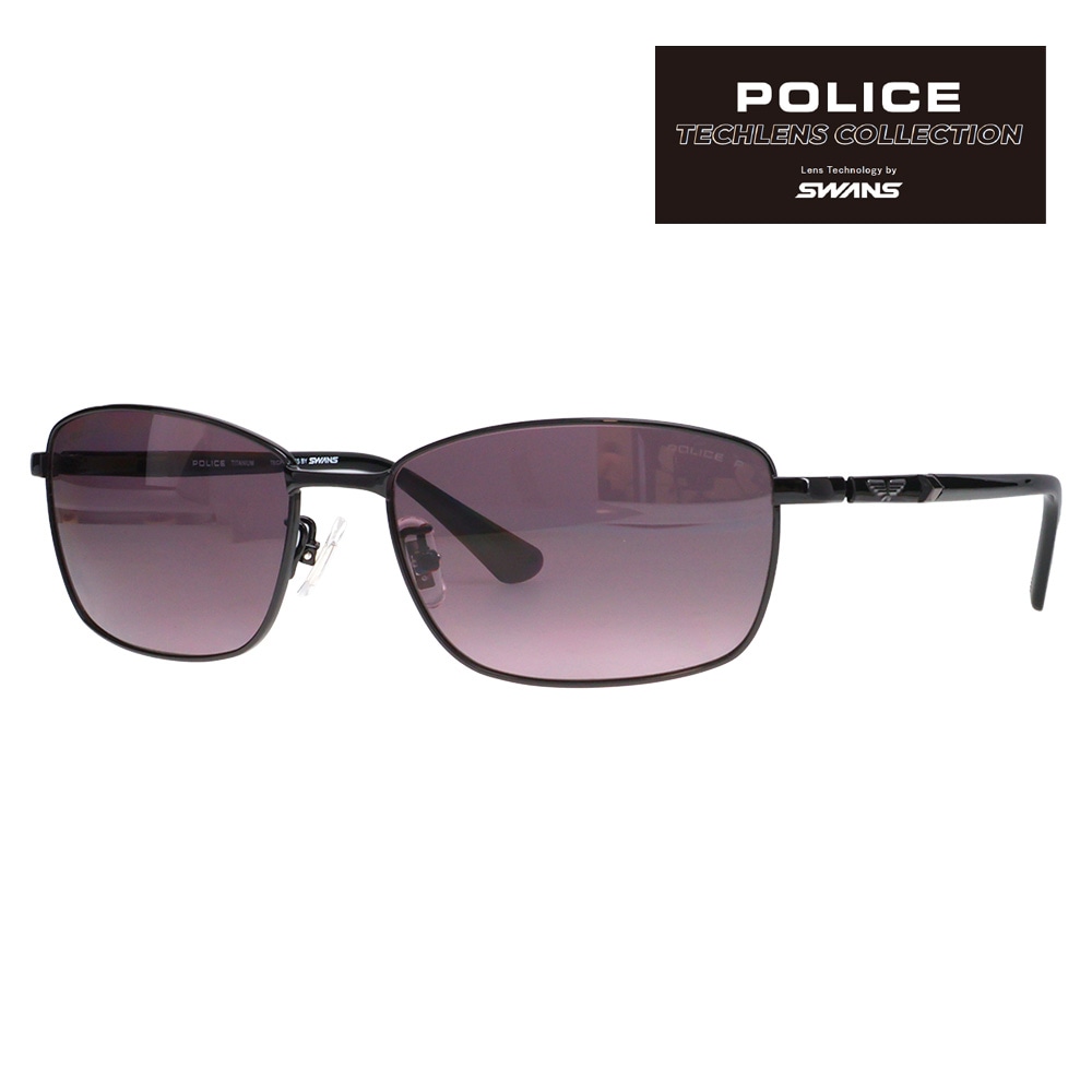 SPLT75J 530P 58 ポリス POLICE×SWANS サングラス RIDER Tech Lenses