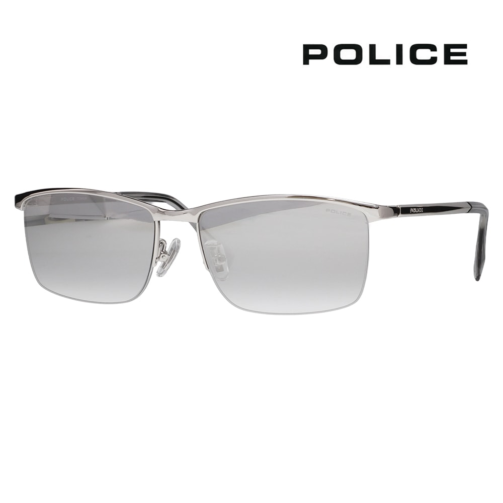SPLT67J 583X 56 ポリス POLICE サングラス スクエア チタン