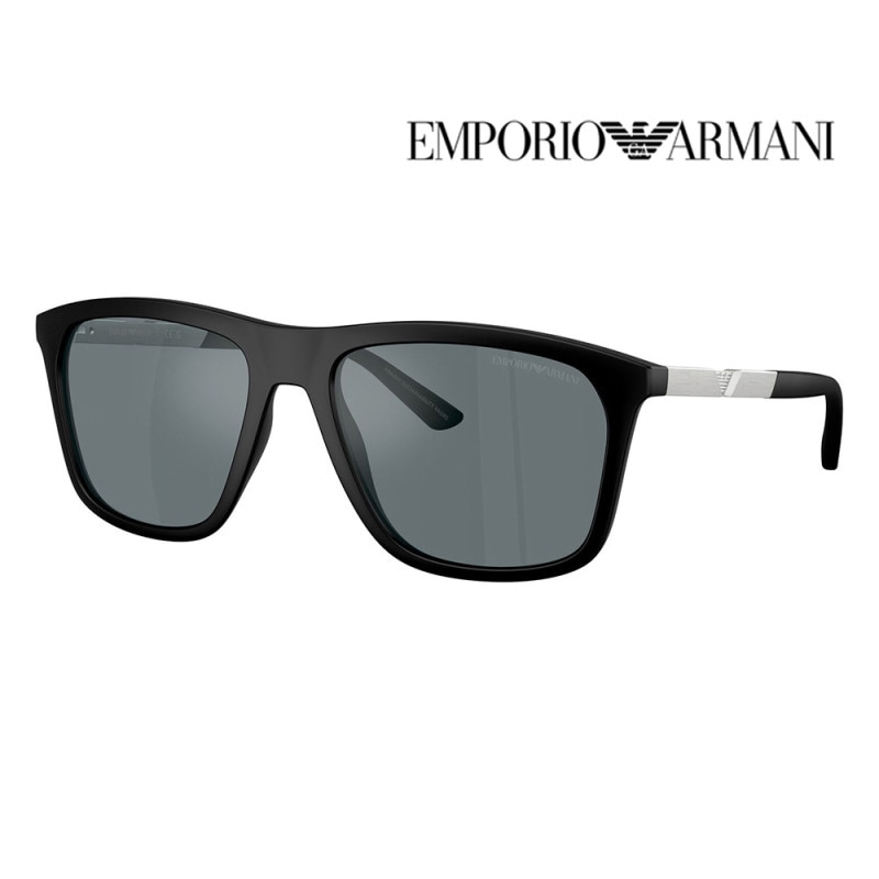 EA4237F 50016G 57 EMPORIO ARMANI エンポリオアルマーニ サングラス セル スクエア メンズ フルフィットモデル ミラーレンズ