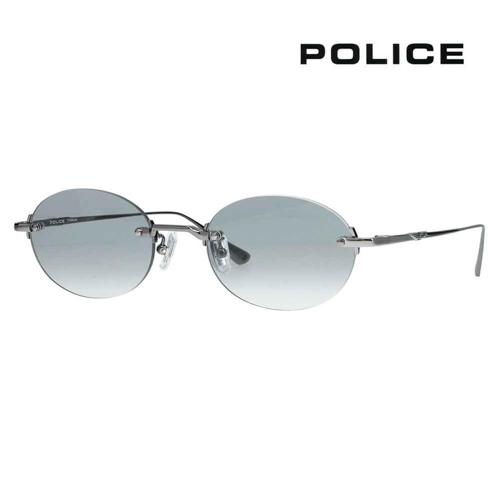 SPLT69J 0568 51 ポリス POLICE サングラス リムレス ツーポイント