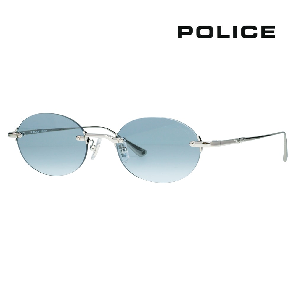 SPLT69J 0583 51 ポリス POLICE サングラス リムレス ツーポイント