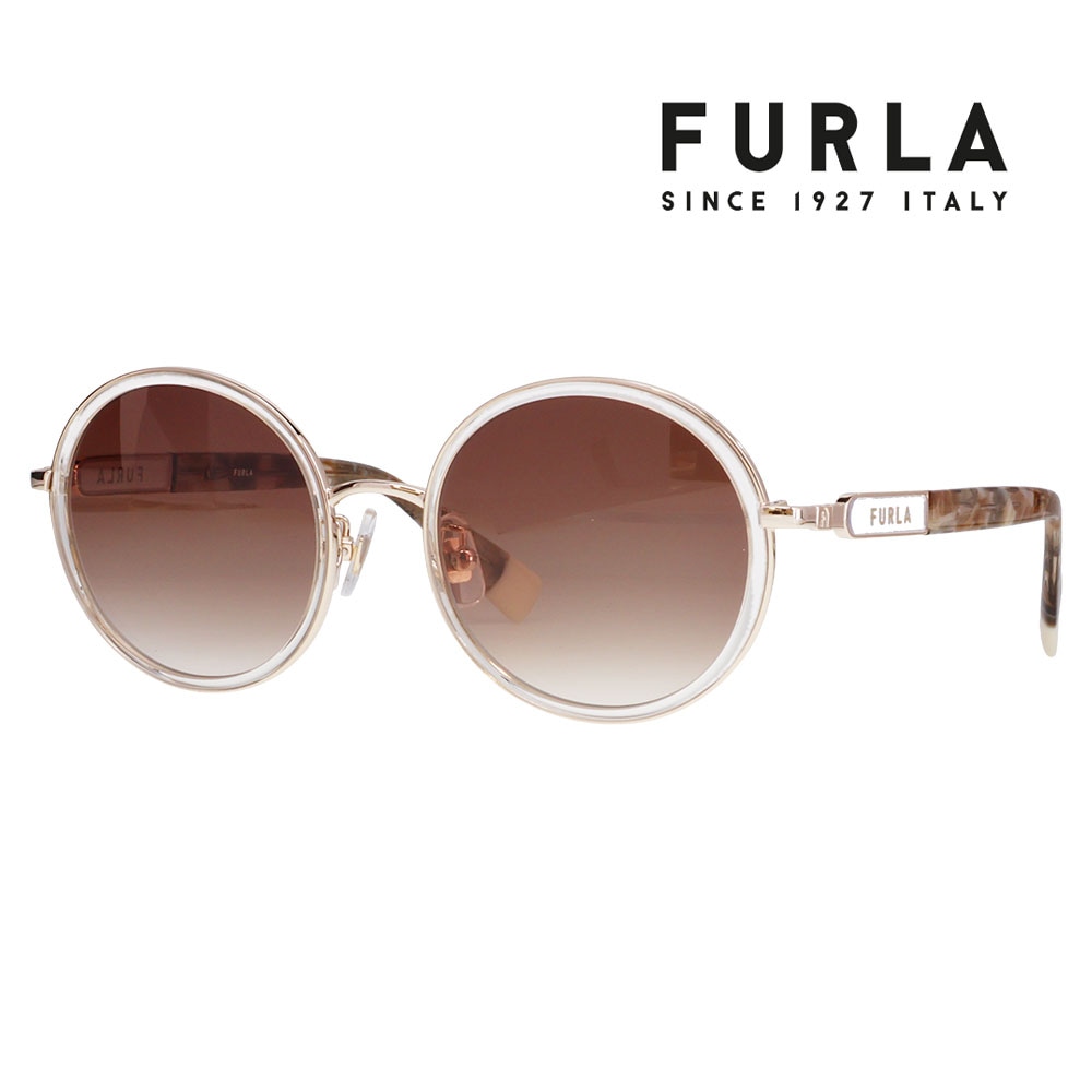 SFUA48J 0594 52 FURLA フルラ サングラス メタル セル ラウンド