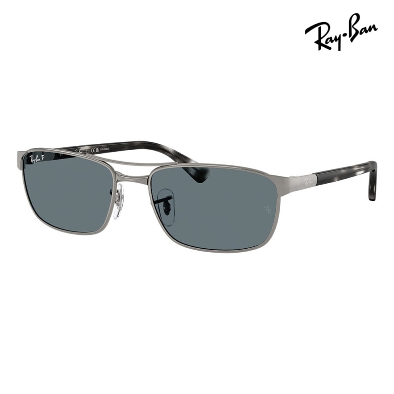 RB3778 004/3R 60 Ray-Ban  スクエア メタル 偏光