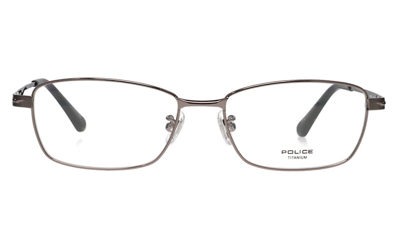VPLM43J 0568 55 ポリス POLICE メガネ スクエア フルリム メタル