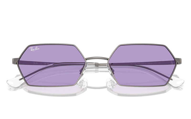 YEVI BIO-BASED Sunglasses in Gunmetal and Pink - RB3728