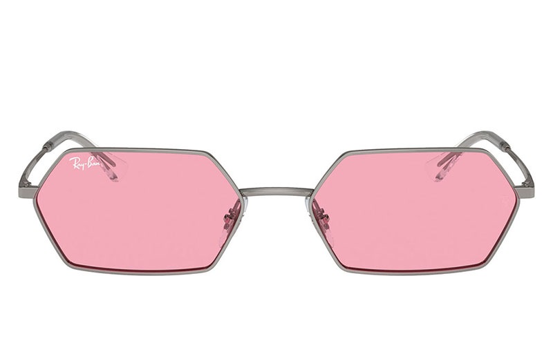 最終値下げ Ray-Ban レイバン YEVI BIO-BASED バイオレット YEVI BIO-BASED Sunglasses in Gunmetal and Violet - RB3728