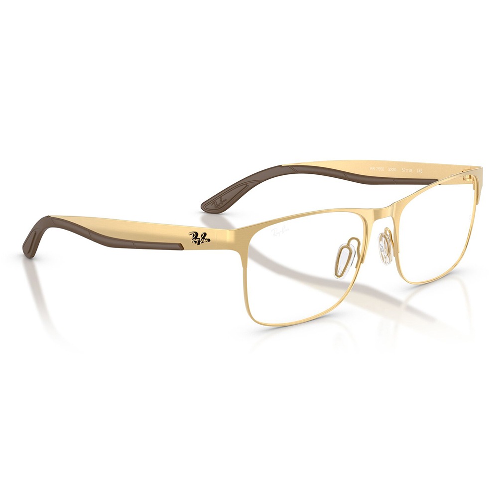 RX7550 3220 55 レイバン Ray-Ban チタン メタル スクエア