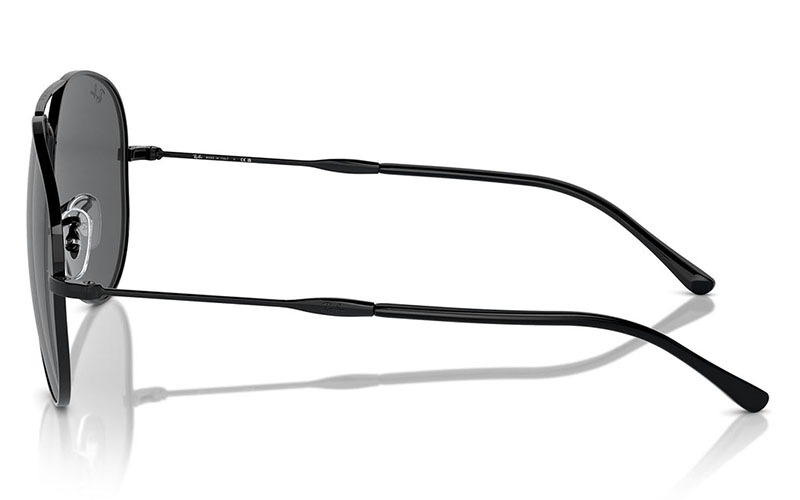 RayBan レイバン RB3025-J-M ブラック ミラー ビームス AVIATOR FULL COLOR LEGEND Sunglasses in Black On Gold and