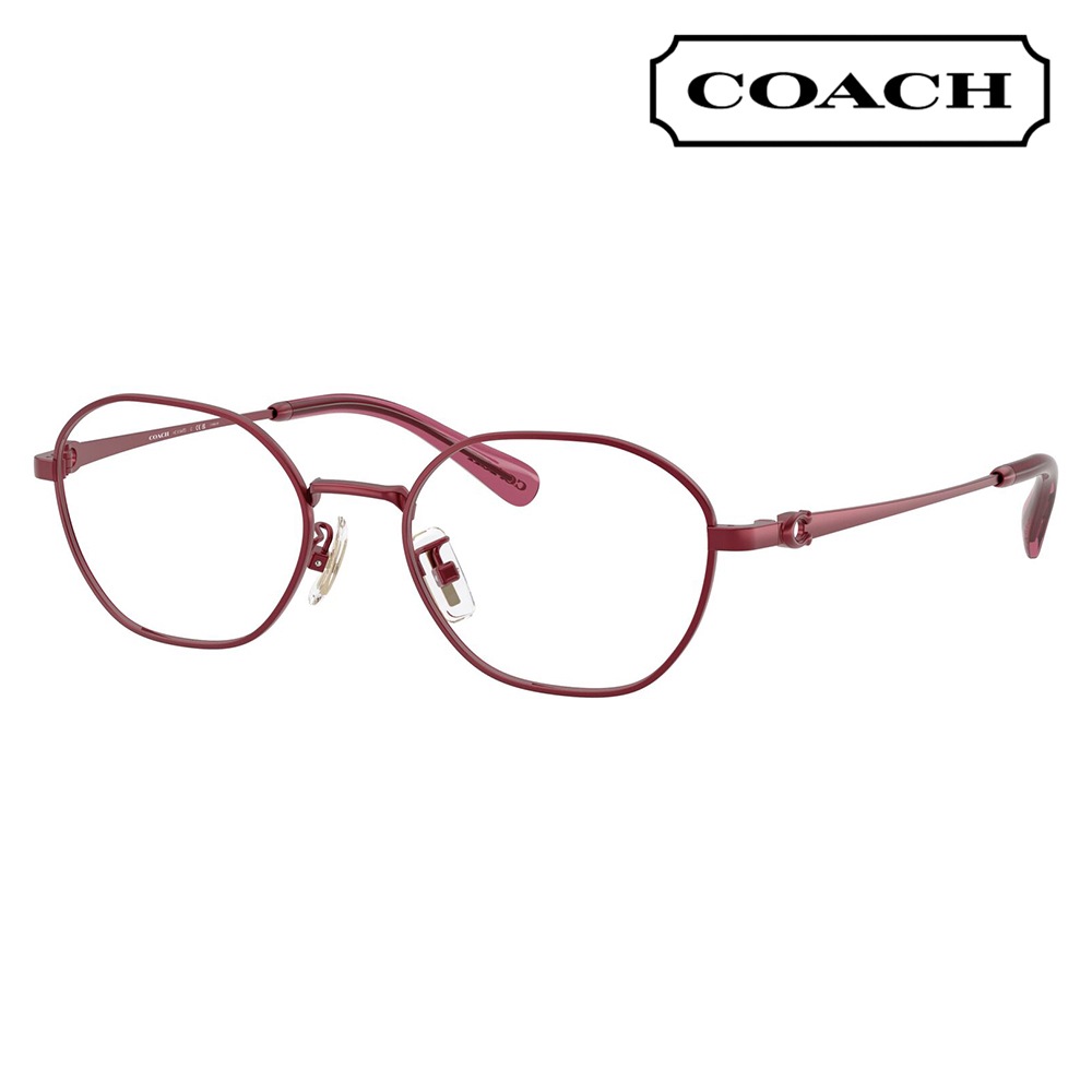 COACH レッドオーバルメガネ HC5194TD 9413 50 コーチ COACH オーバル メタル チタン アジアン