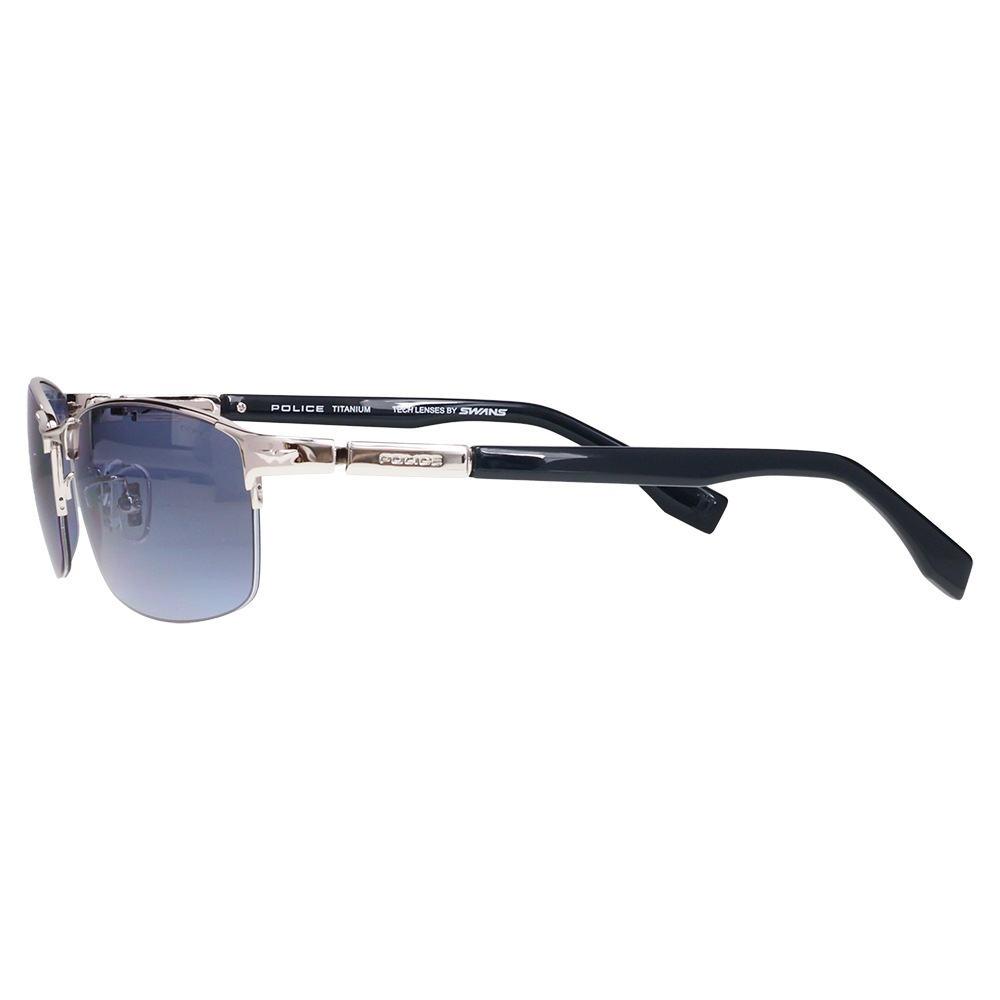 SPLT76J 579P 58 ポリス POLICE×SWANS サングラス RIDER Tech Lenses