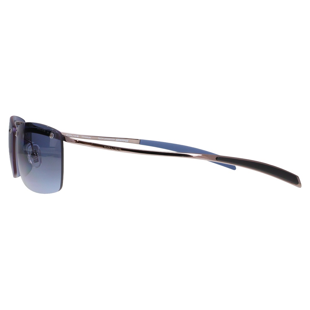 SPLT77J 568P 60 ポリス POLICE サングラス スクエア チタン