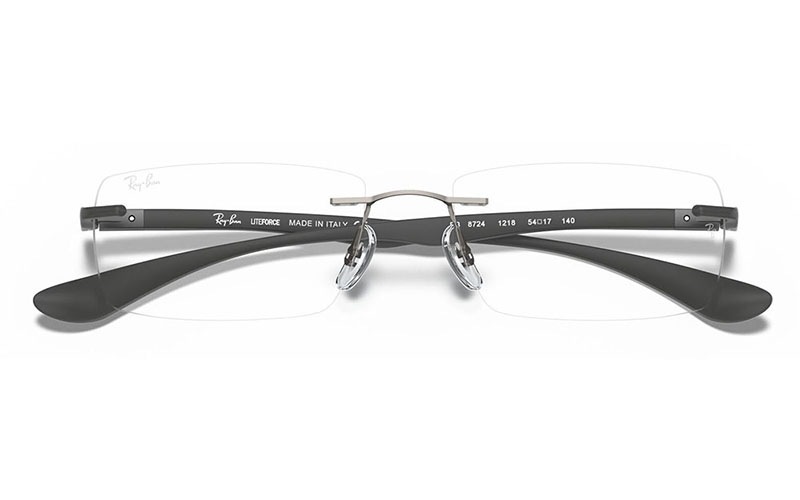 RX8724 1218 54 Ray-Ban レイバン ツーポイント チタニウム スクエア