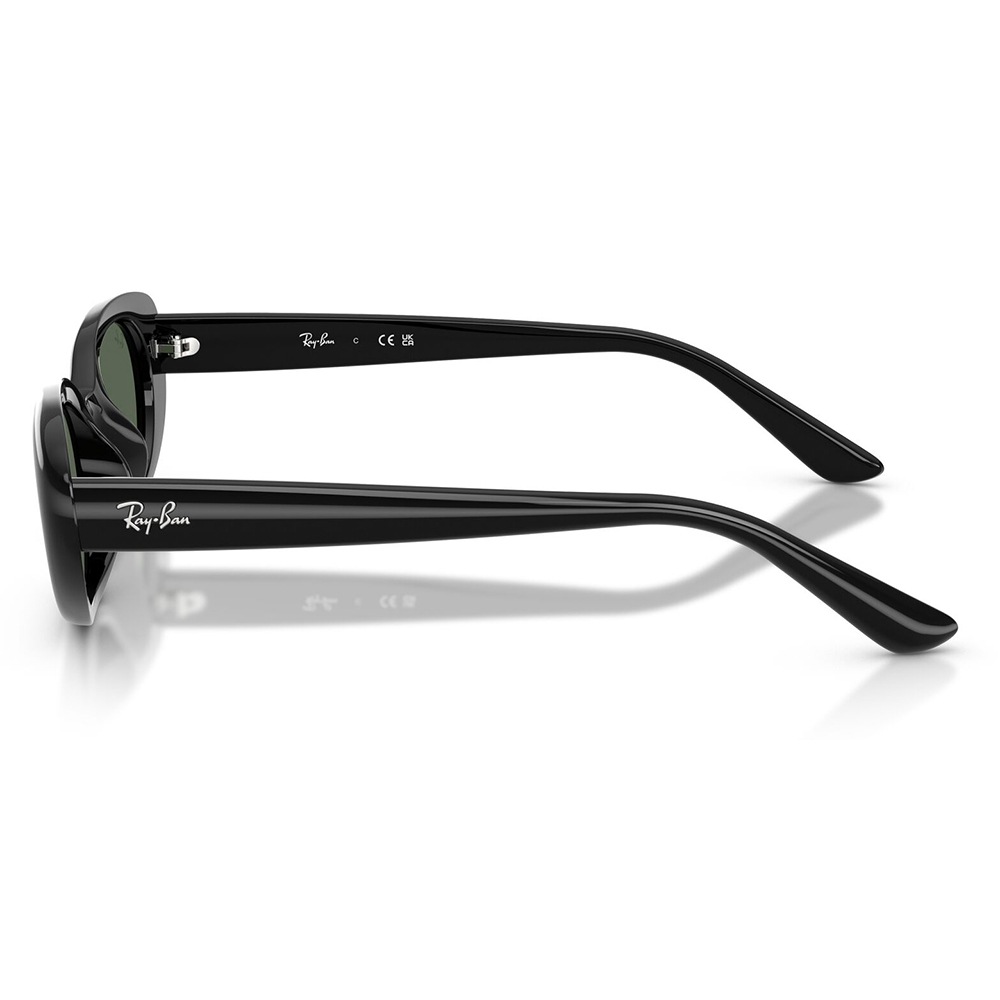 Ray-Ban ブラック オーバル メガネ RB4441D 667771 53 Ray-Ban オーバル セル アジアンデザイン ユニ