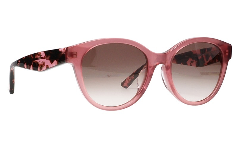 LANVIN en Bleu - LANVIN en Bleu(ランバンオンブルー) 長袖カットソー サイズ38 M レディース - ピンク クルーネック 手洗い可】シアーレースカットソー|LANVIN en Bleu | LANVIN en