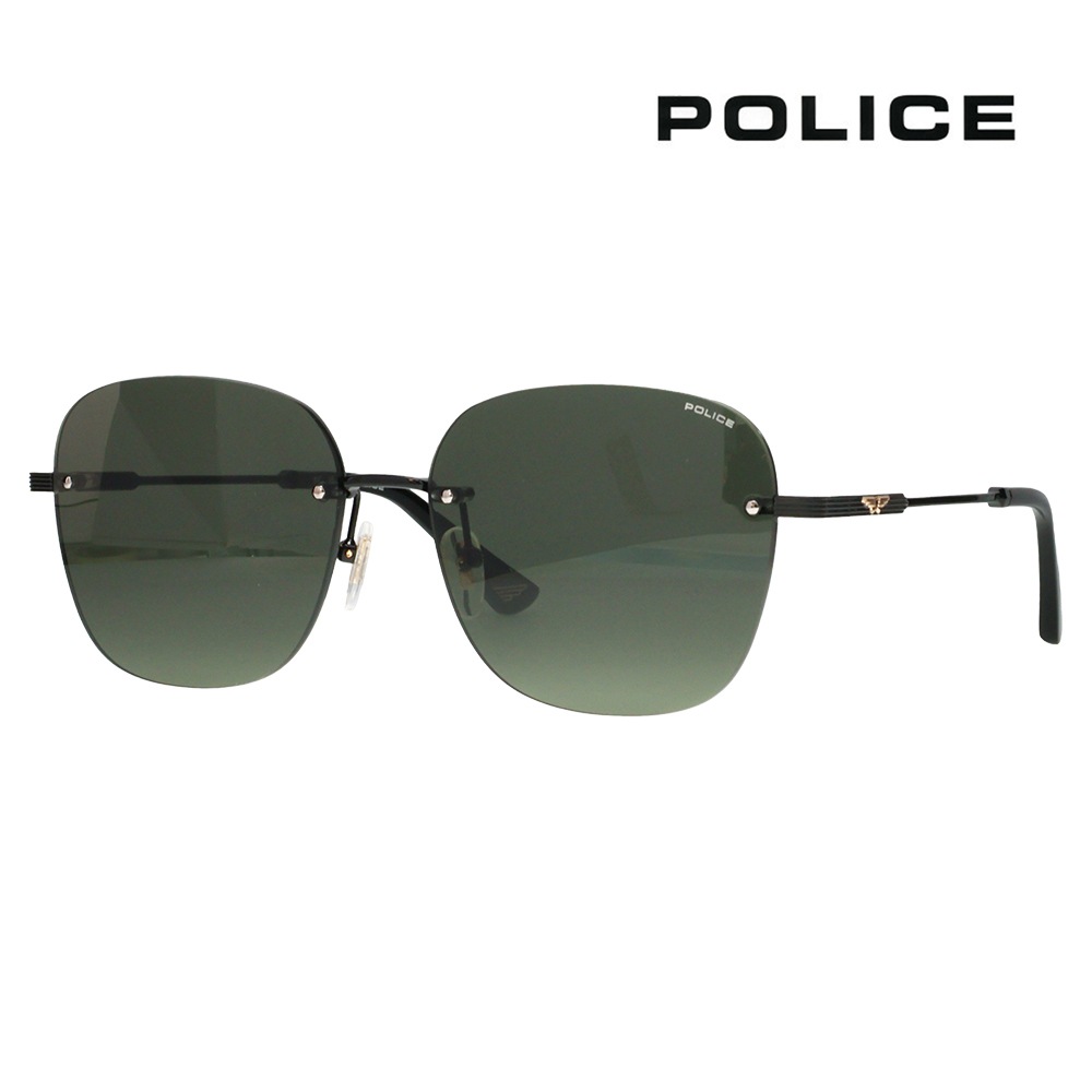 SPLT41K 0530 58 ポリス POLICE サングラス リムレス ツーポイント