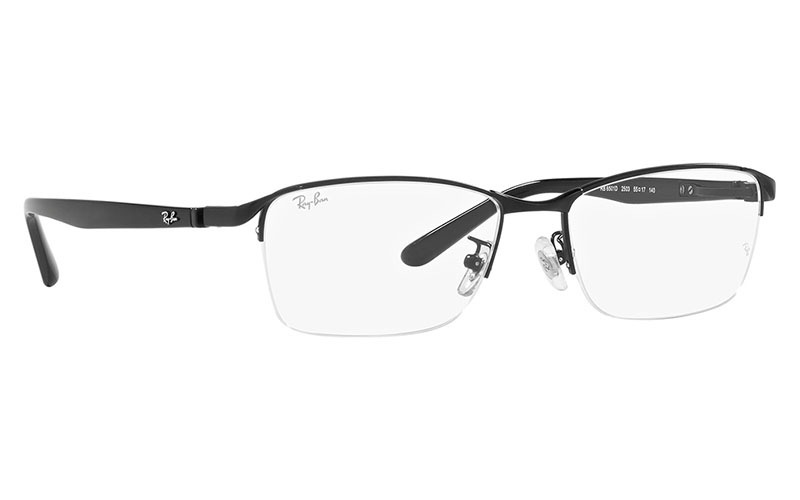 RX6501D 2503 55レイバン Ray-Ban スクエア ナイロール メタル メンズ