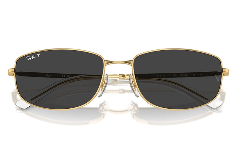 サングラス+メガネ Ray-Ban RB3732 001/48 59 Ray-Ban スクエア ユニセックス メタル 偏光 | 商品