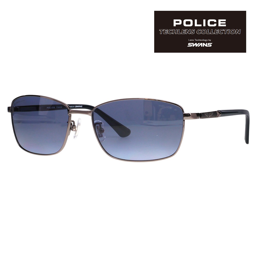 SPLT75J 568P 58 ポリス POLICE×SWANS サングラス RIDER Tech Lenses
