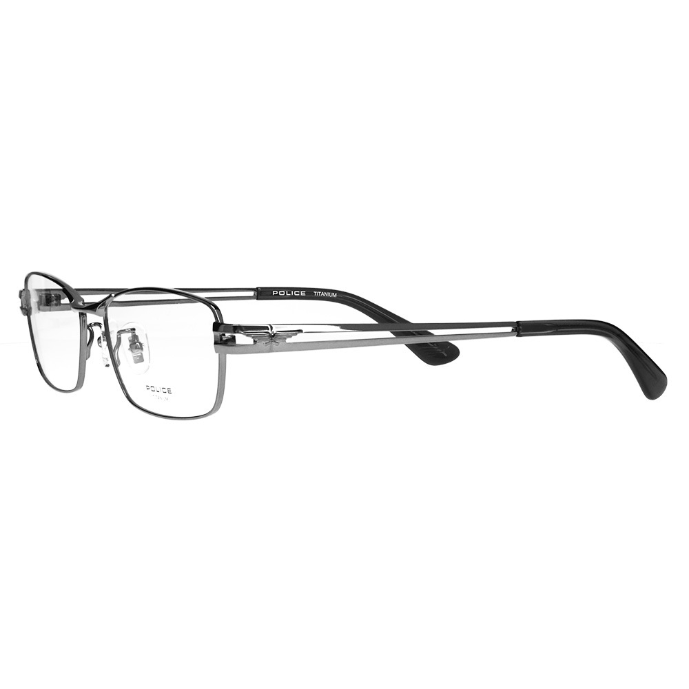 VPLR32J 0568 55 POLICE メンズ スクエア チタン ジャパンモデル