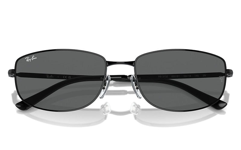 Ray-Ban ブラック スクエア 眼鏡 RB3732 002/B1 56 Ray-Ban スクエア ユニセックス メタル | 商品検索
