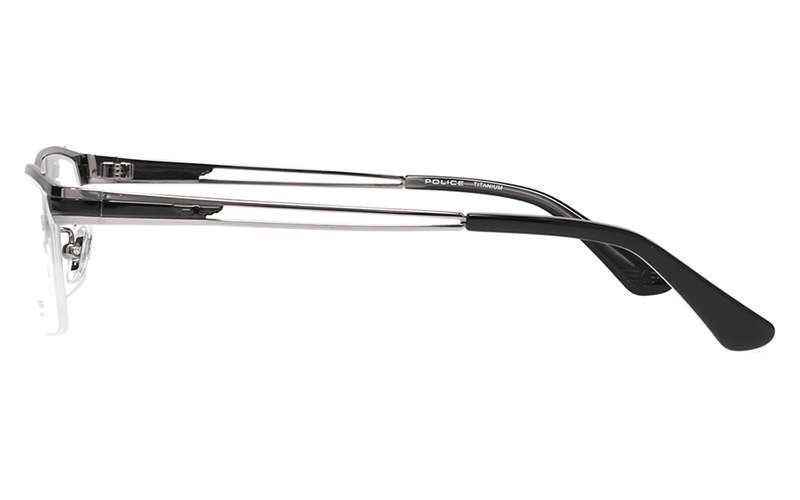 VPLM45J 0568 55 ポリス POLICE 2024年モデル スクエア チタン メンズ