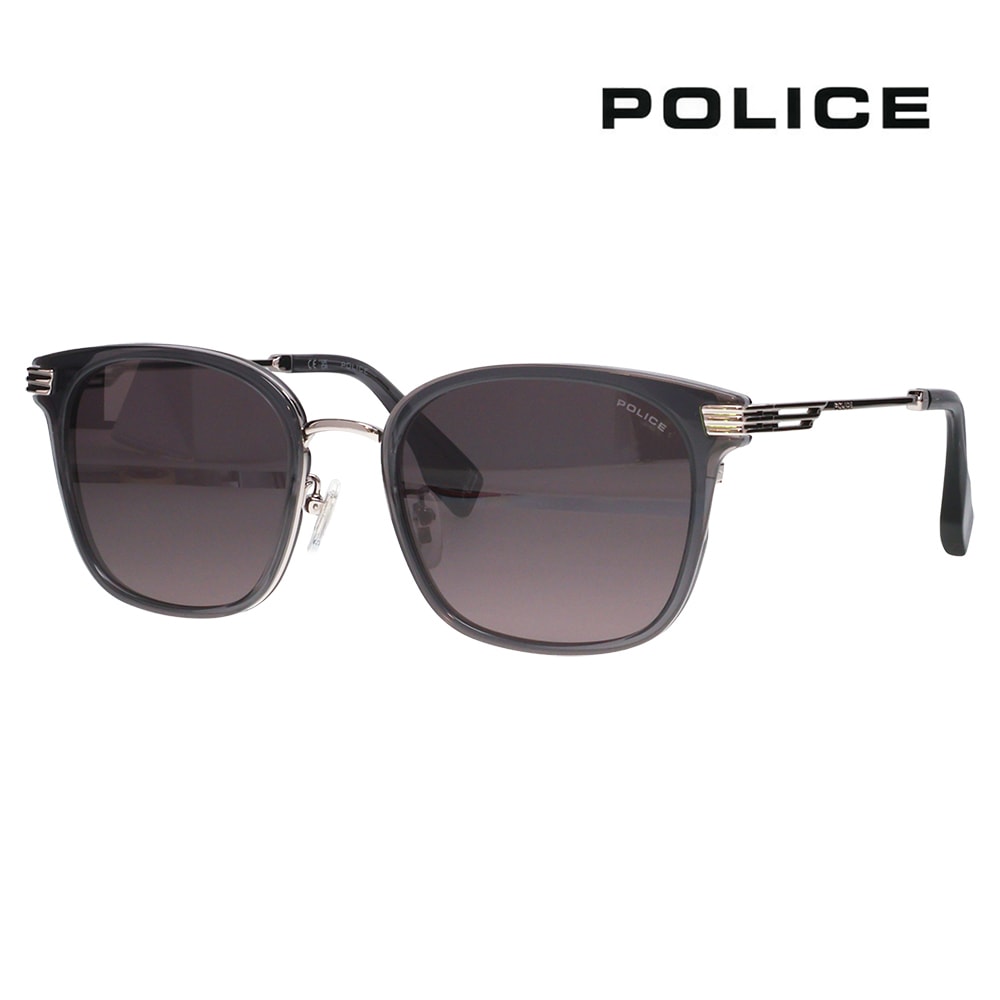 SPLT59K 0840 56 ポリス POLICE サングラス スクエア コンビ メンズ