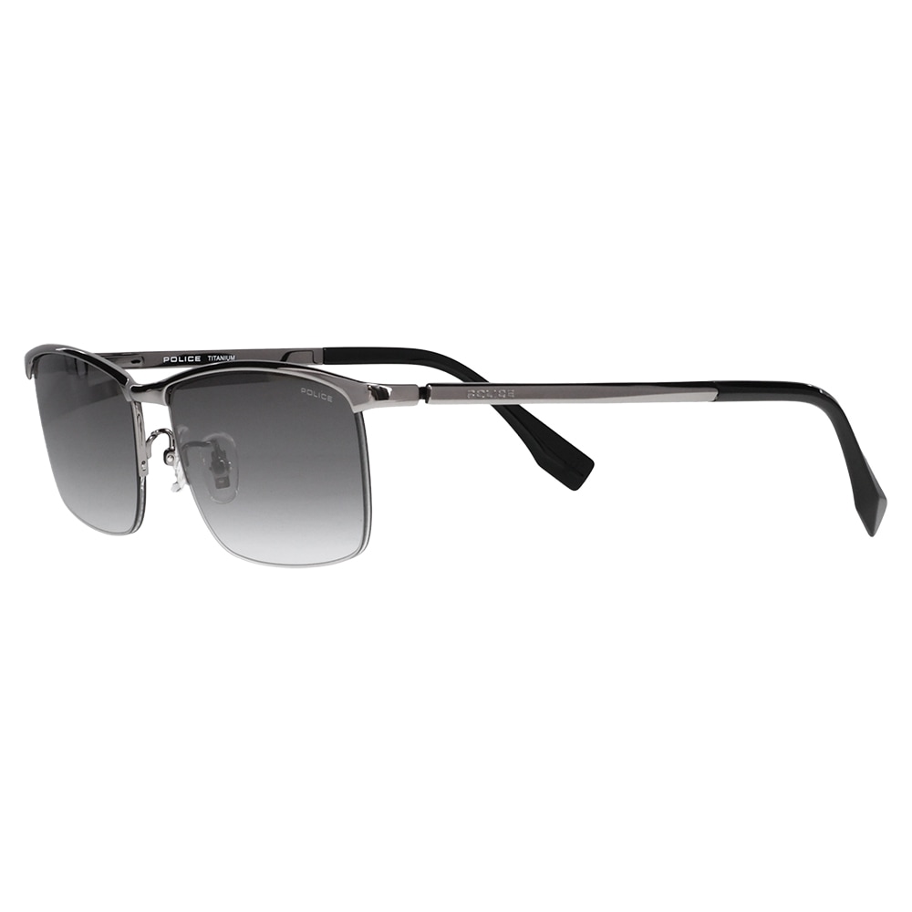SPLT67J 0568 56 ポリス POLICE サングラス スクエア チタン