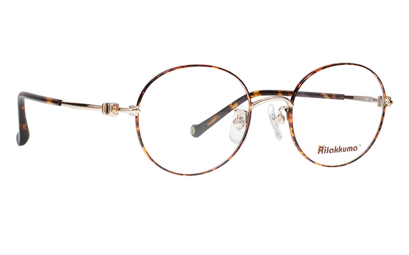 Rilakkuma003-2 キイロイトリモデル デミブラウン ラウンド メタル