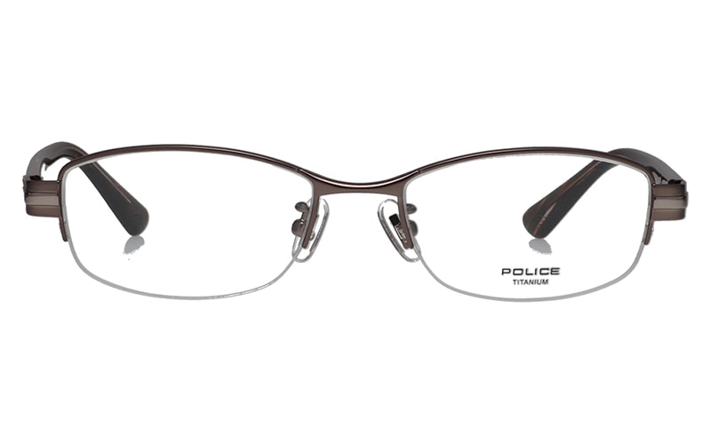 VPLM42J 0627 52 ポリス POLICE メガネ スクエア ハーフリム