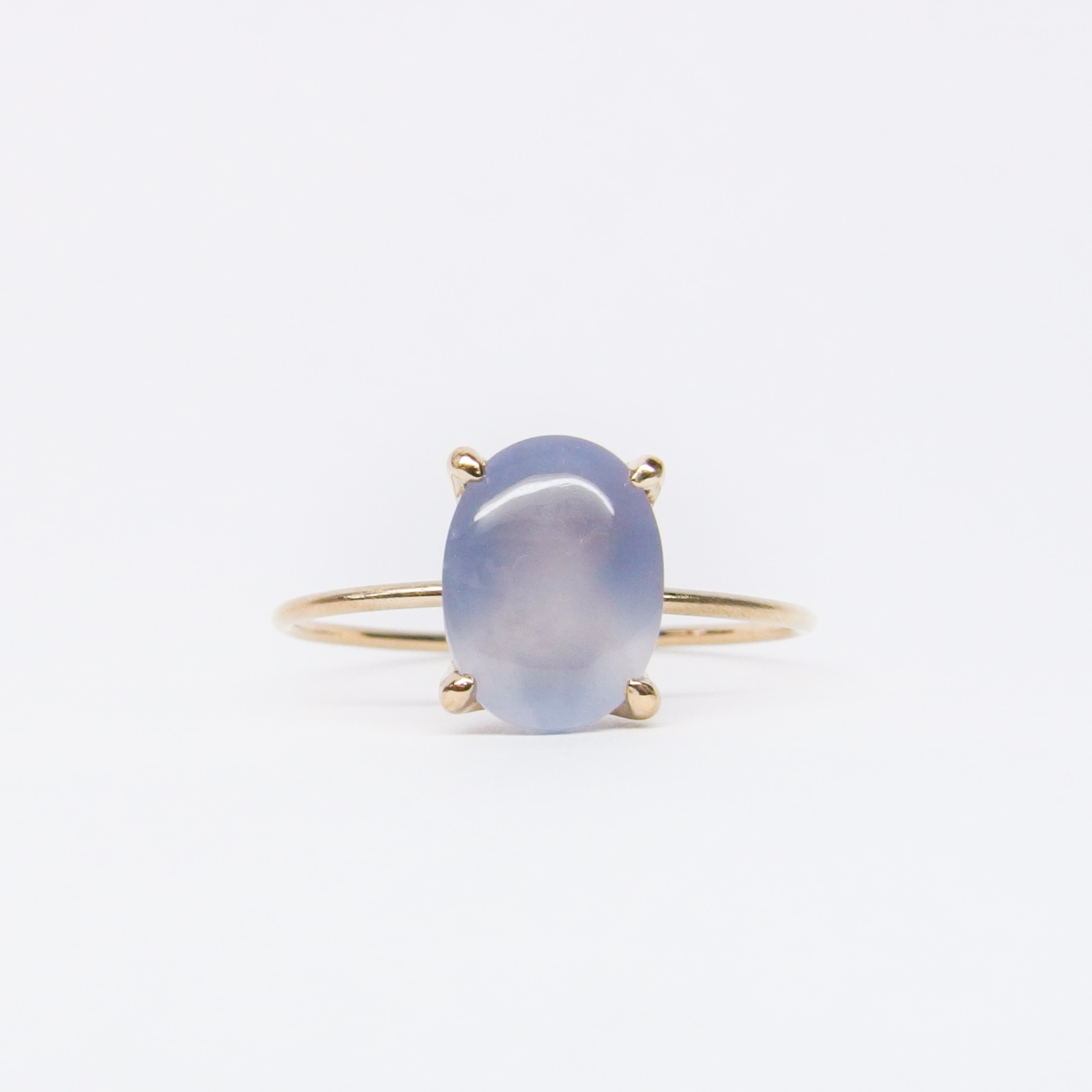 ブルーカルセドニーリング (アーム：マット) | 一点物 | me.ie