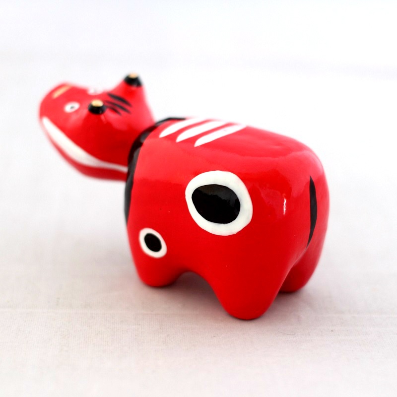 【送料無料】<br>赤べこ 1号（9.5cm）