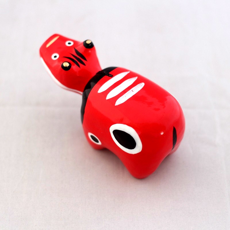 【送料無料】<br>赤べこ 1号（9.5cm）