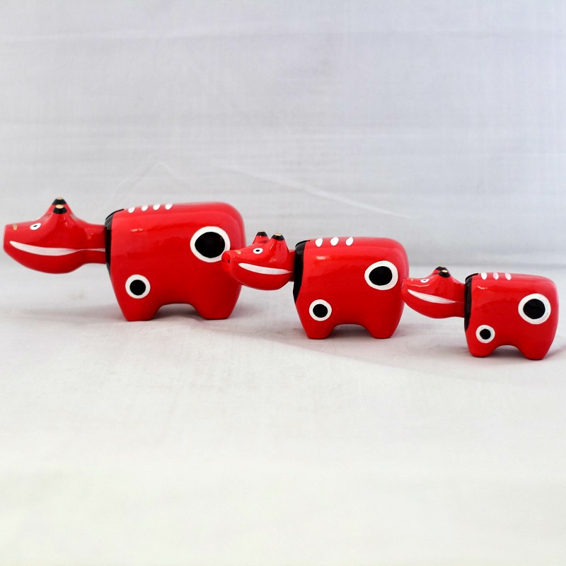 【送料無料】<br>赤べこ 1号 2号 3号セット