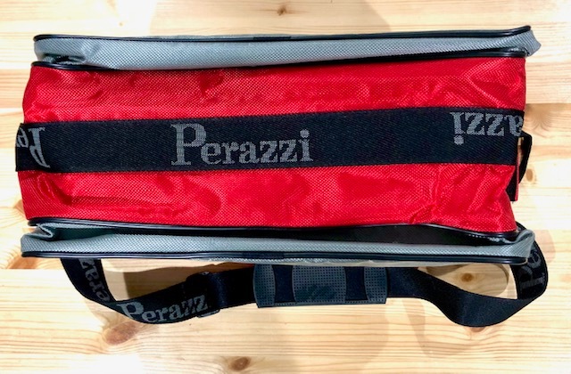 Perazzi ペラッツィ シューティングバック GRAY/RED | バック・ケース