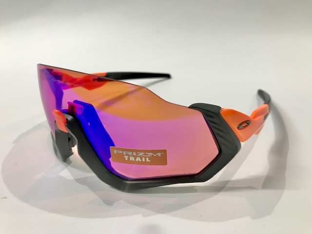 オークリーサングラス FLIGHT JACKET Neon ORG/Prizm Trail