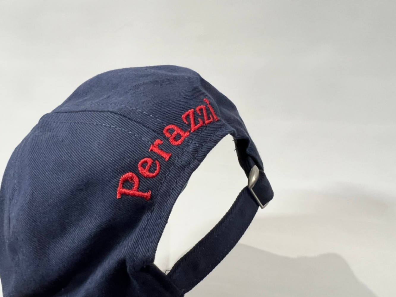 ペラッツィ レザーワッペン コットンキャップ レッド