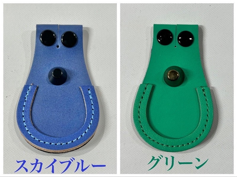 本革レザー製シューズプロテクター（バレルレスト）ポッチ付き