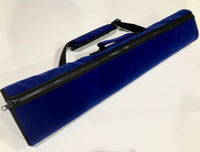 テイクダウンケース 上下二連銃用 ベロア調ロイヤルブルー | バック