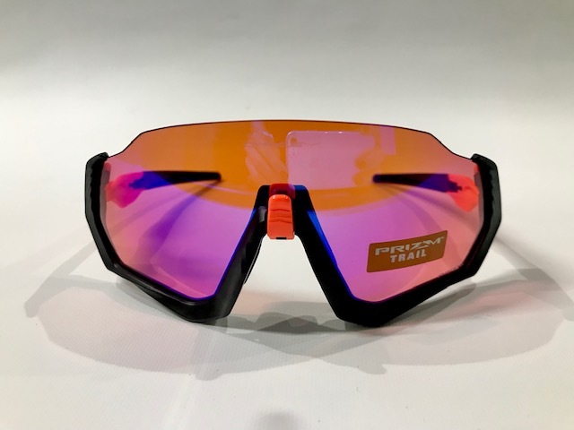 オークリーサングラス FLIGHT JACKET Neon ORG/Prizm Trail