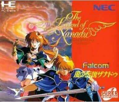 風の伝説ザナドゥ/PCエンジン SUPER CD-ROM2(PCESCD)/箱・説明書あり 