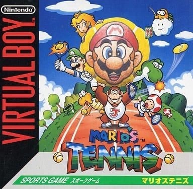 マリオズテニス バーチャルボーイ 箱、説明書付き マリオズテニス/バーチャルボーイ(VB)/中古/箱・説明書あり