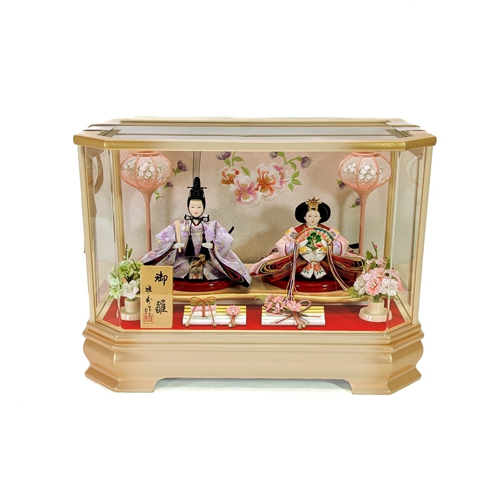 ケース入り雛人形　芥子親王飾り　No.37 陽花