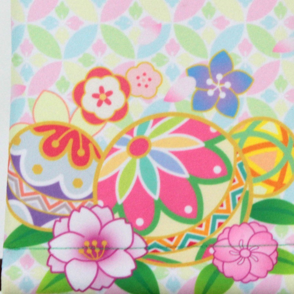 名前旗　七宝紋　135×400　パステルカラー