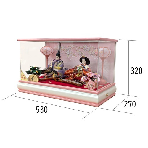 ケース入り雛人形 No.3-3WP